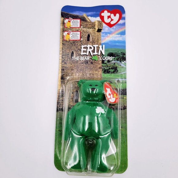 TY Teenie Beanie Baby Erin The Bear Retired 1999 McDonalds Toy New Read - Picture 4 of 9